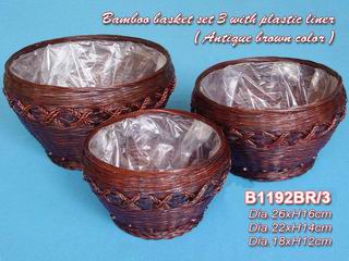 Bamboo Hanger Floral Basket