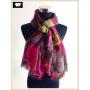 China scarf factory, abstract polyester scarf